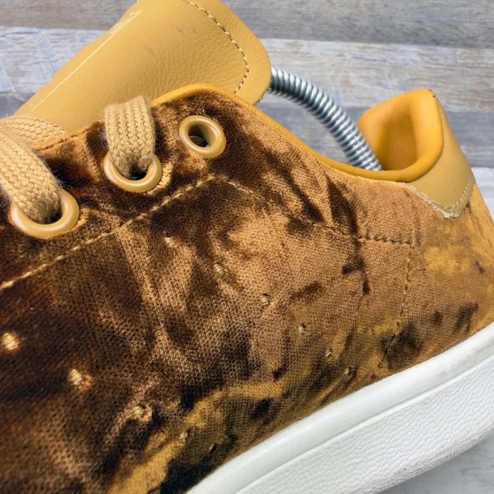 Adidas Stan Smith Mens Size 7 Velvet Sneakers Mesa Brown EH0175